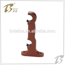 decor pvc or plastic double bracket for curtain rod